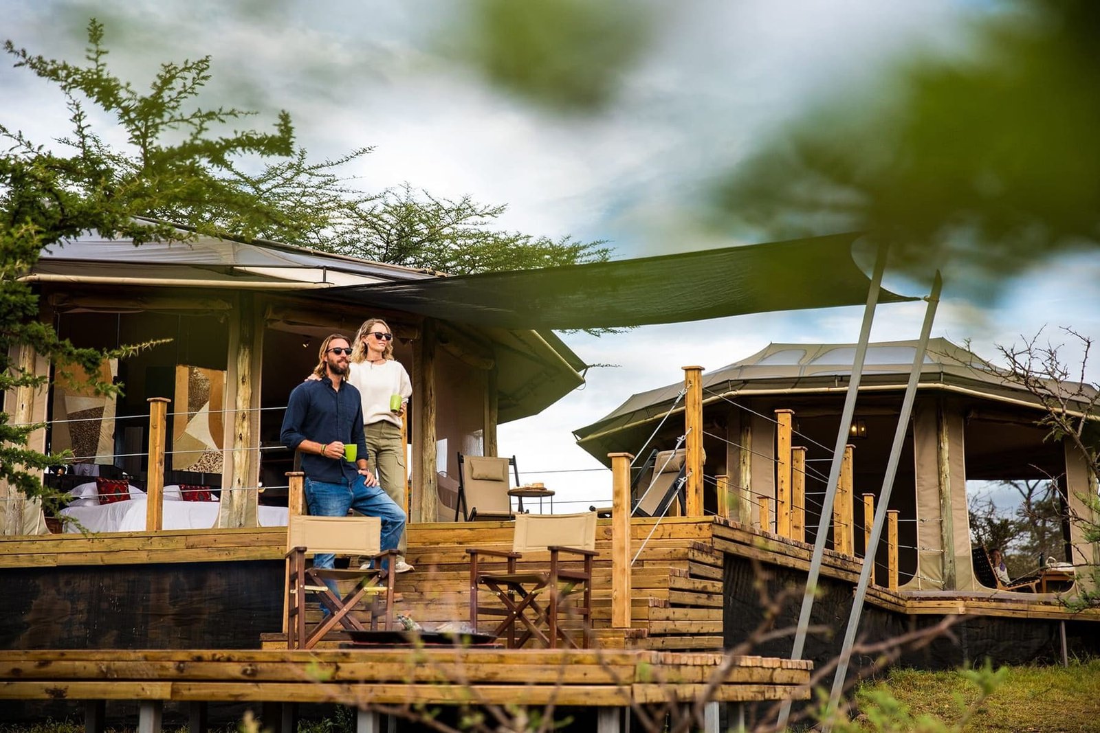 A private tented suite in the bush