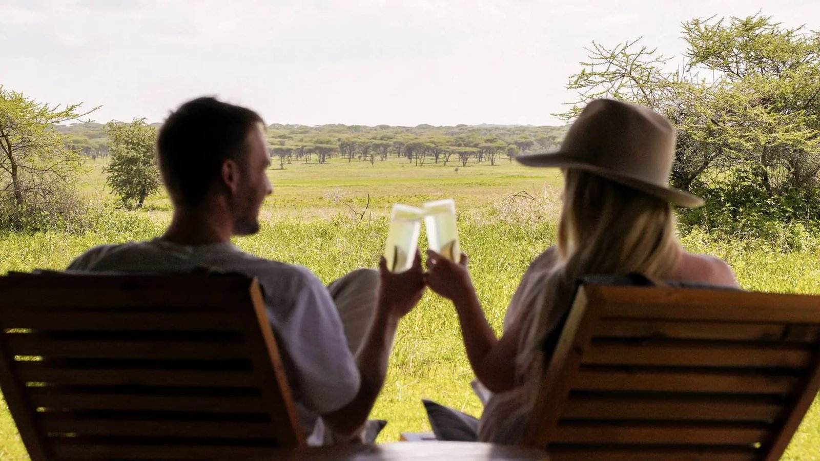 A toast at golden hour
