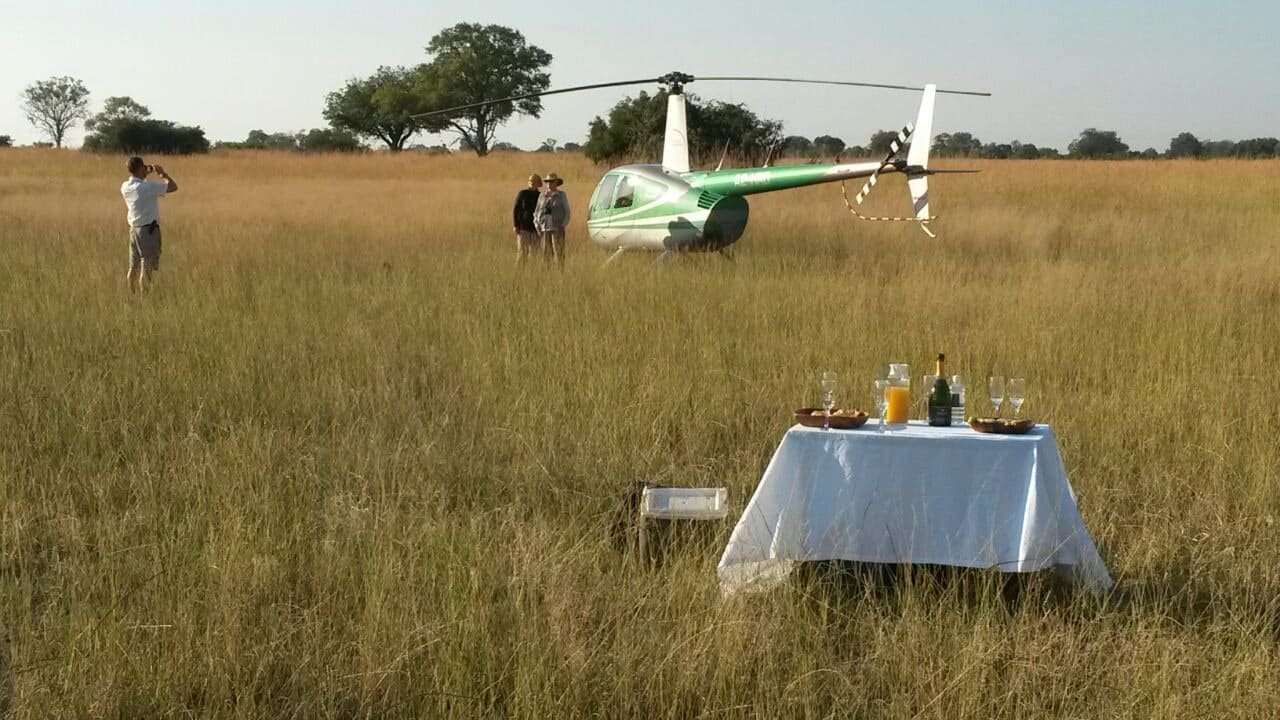 See the Maasai Mara on a helicopter tour