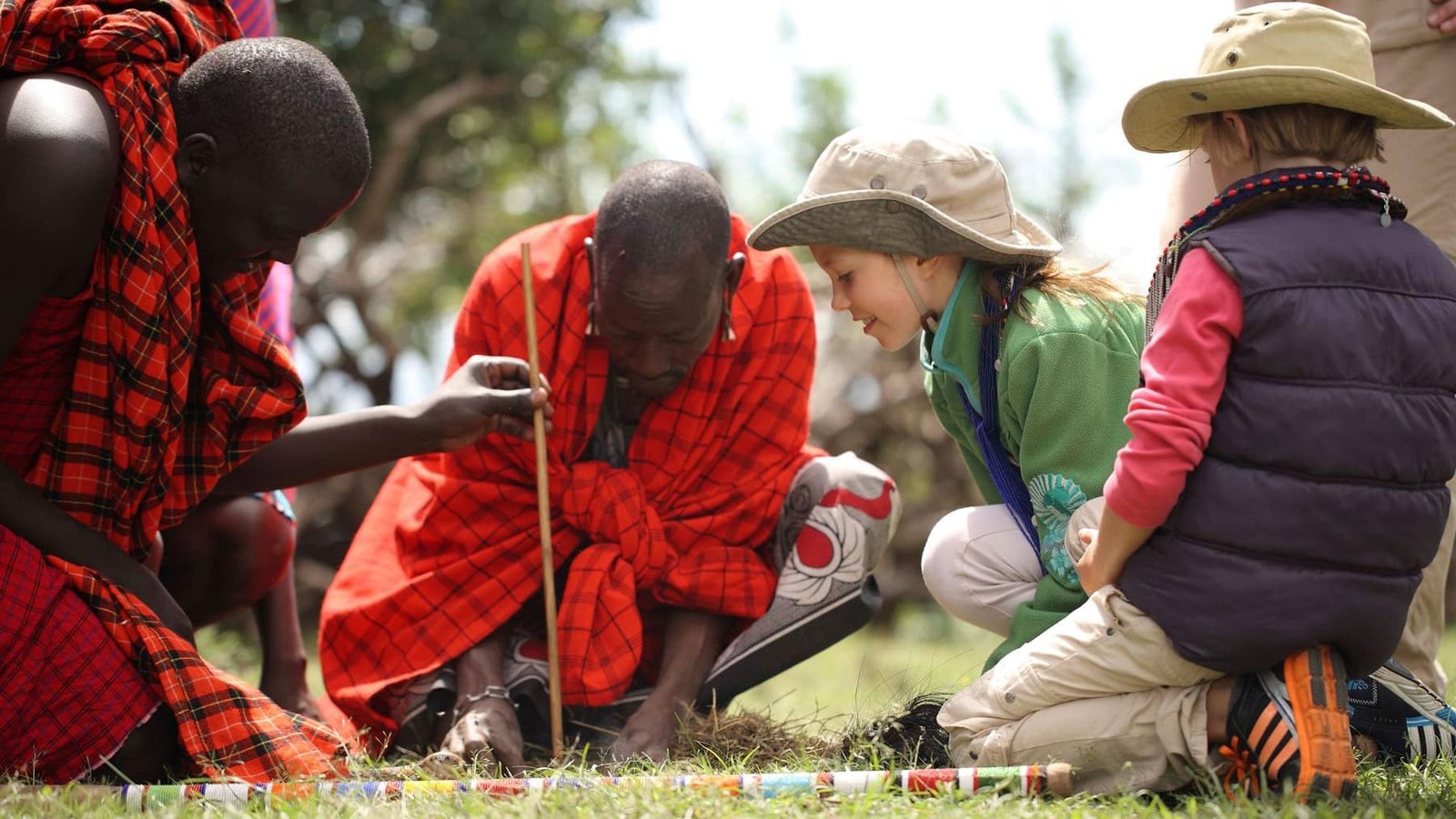 A community visit near the Maasai Mara
