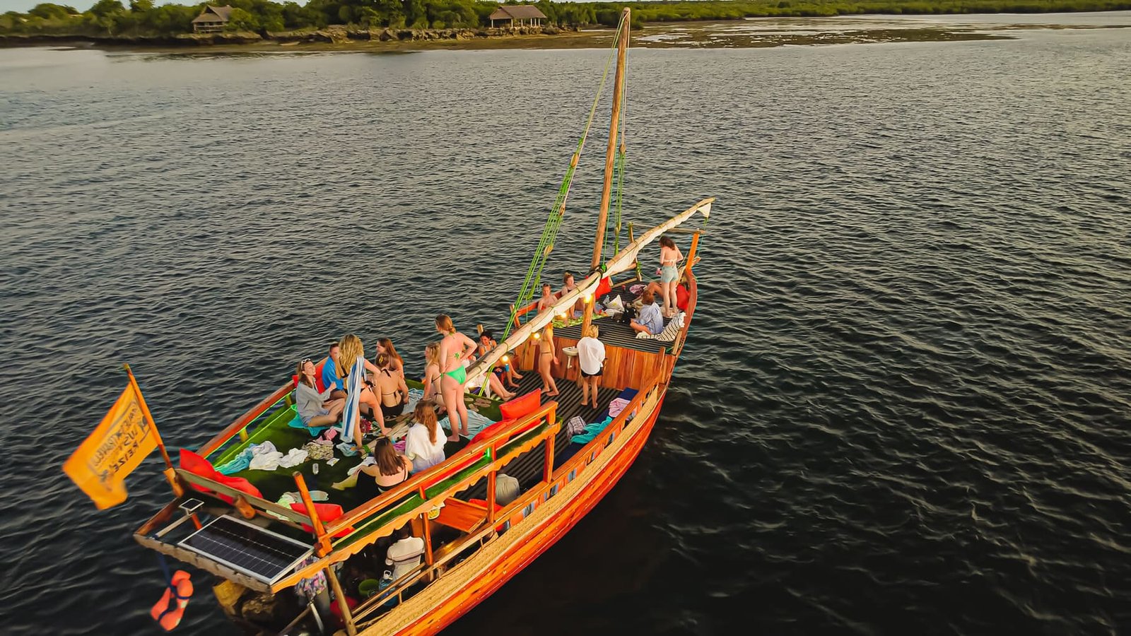 Sunset dhow cruise along the coast