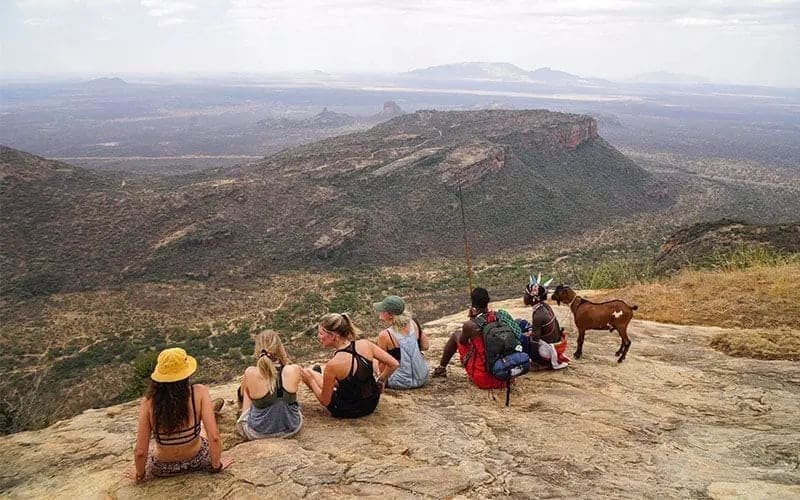 Mount Ololokwe, a sheer table mountain rising over the Samburu plains