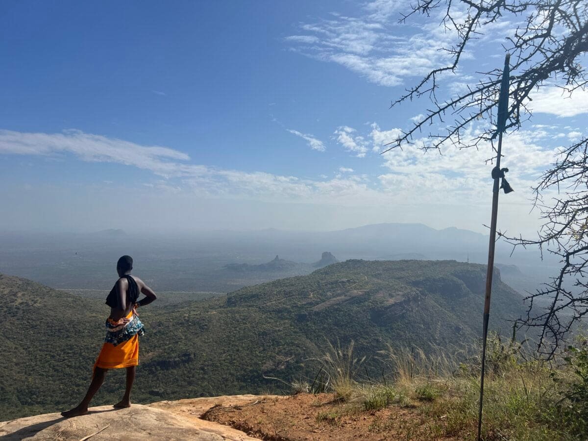 Mount Ololokwe, a sheer table mountain rising over the Samburu plains