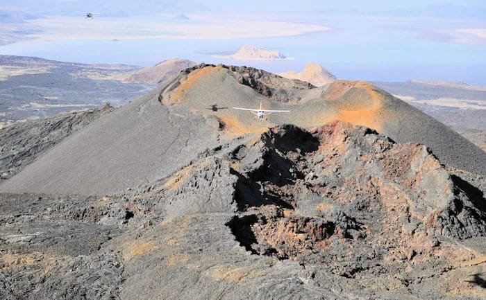 The volcanic floor of the Suguta Valley, near the Barrier Volcanic Complex