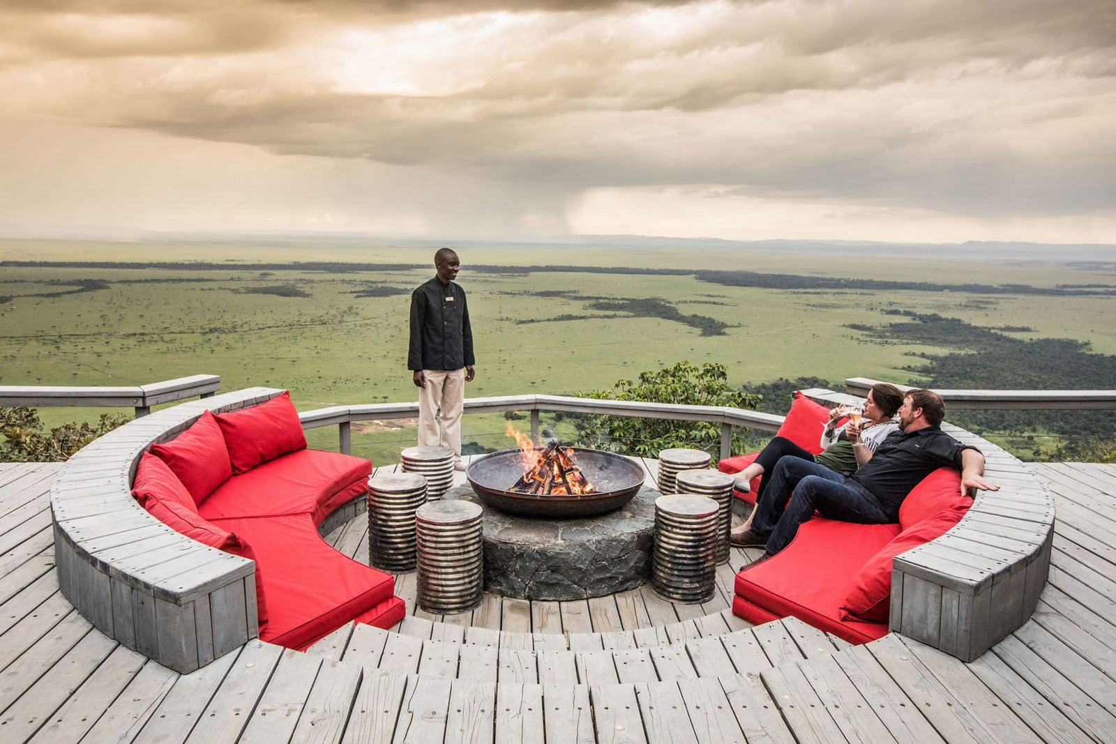 A tented suite above the Mara triangle