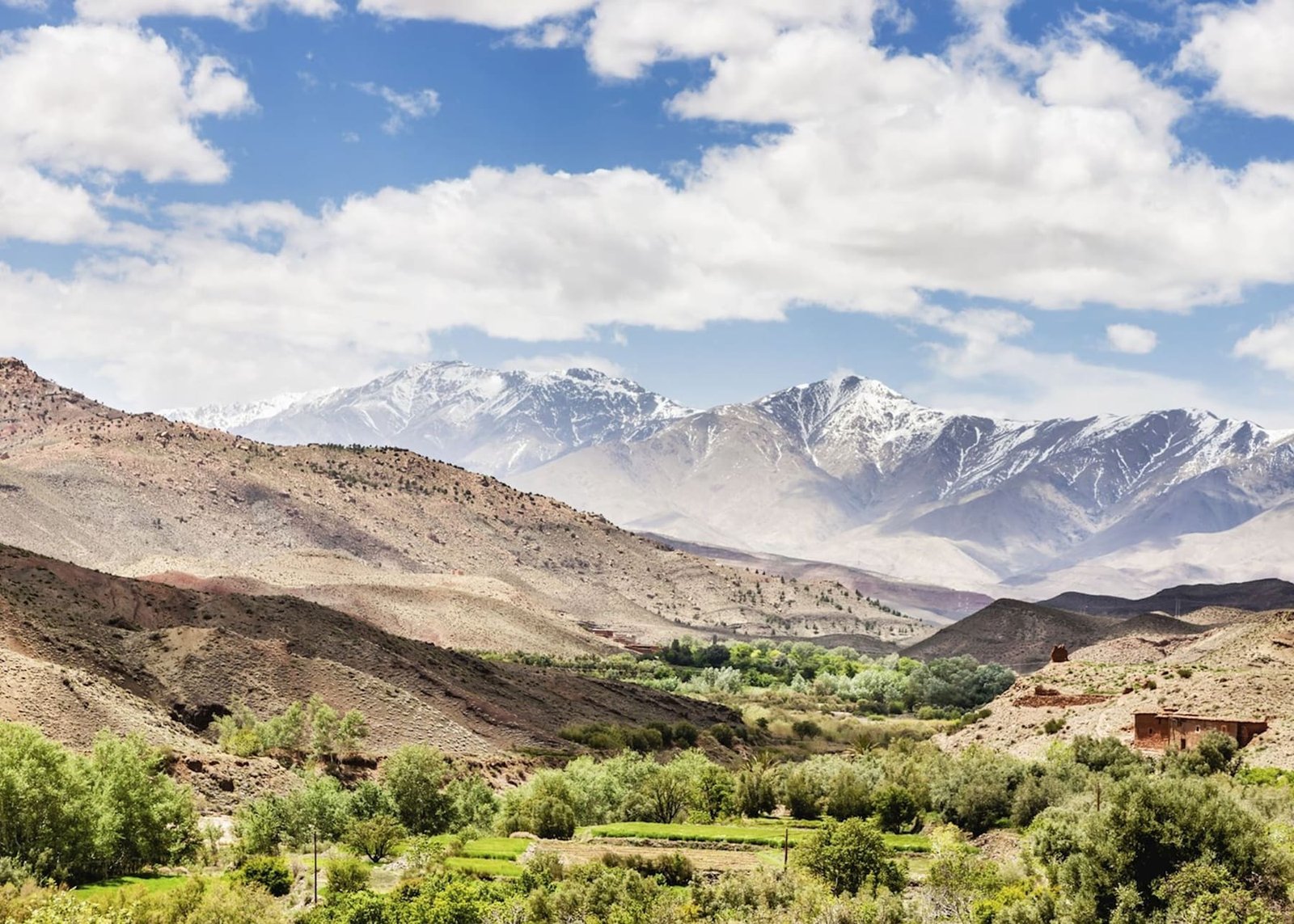 Rocky desert and mountains near Marrakech